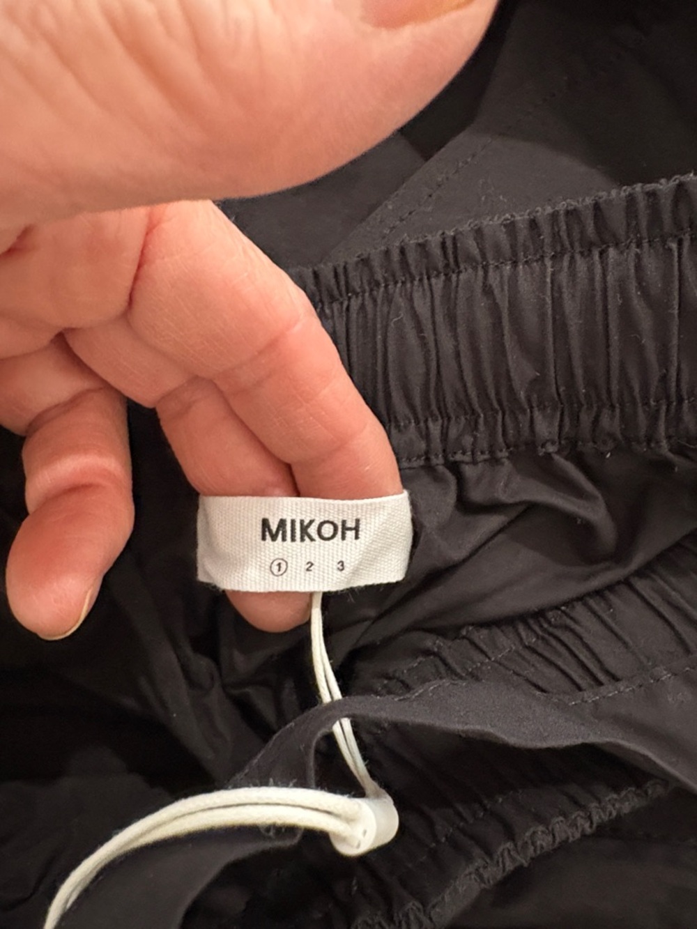 Mikoh Black Drawstring Waist Pants - Picture 7 of 7